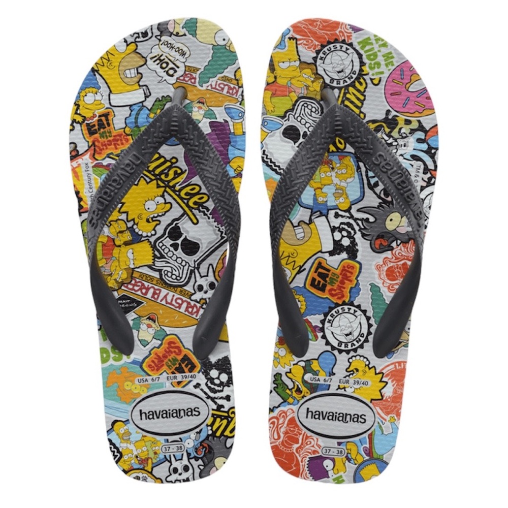 Mens Simpson Havaianas Flip Flops